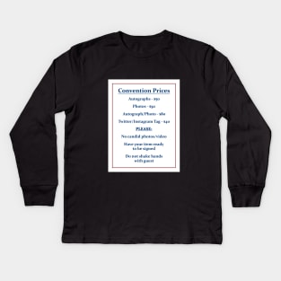 Convention Prices Kids Long Sleeve T-Shirt